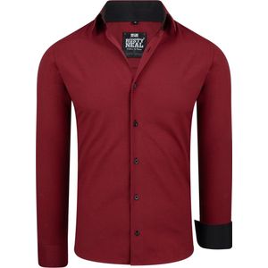 Edoti - Heren Sweater - Bordeaux - Rood - Ronde Hals