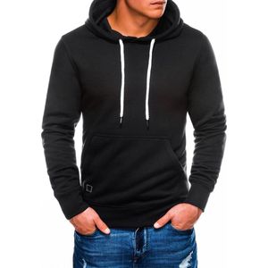 Ombre - Basicitalia - Herenhoodie - Zwart - Kangaroezak