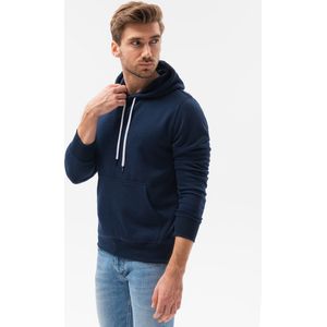 Ombre - Basicitalia - Herenhoodie - Donkerblauw - Kangaroezak