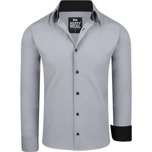 ItalianStyle - Jarley - Herenoverhemd - Grijs - Slimfitmodel