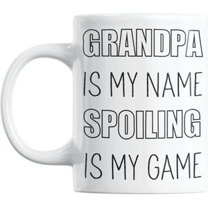 Studio Verbiest - Mok - Opa / Grootvader / Grandpa - Grandpa is my name spoiling is my game (9) 300ml