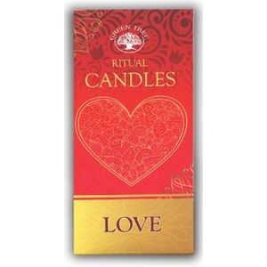 Rituele Kaarsen Love - Magic Spell Kaarsen - Rood - (10 Stuks)