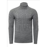 RustyNeal - Heren Coltrui - Grijs - Modernfit - Gebreid