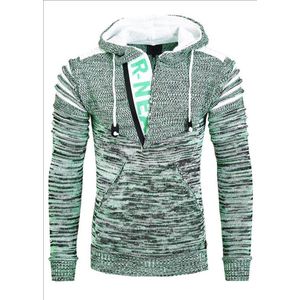 RustyNeal - Heren Hoodie Trui - Kakicamel - Modernfit - Capuchon