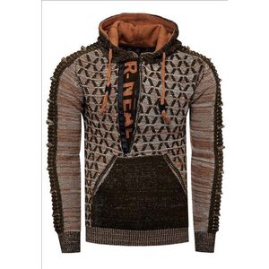 RustyNeal - Heren Hoodie Trui - Petrolwit - Modernfit - Capuchon