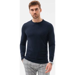 Edoti - Heren Sweater - Navy - Blauw - Ronde Hals