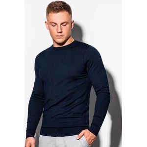 Edoti - Heren Sweater - Navy - Blauw - Ronde Hals