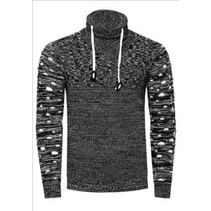 RustyNeal - Heren Trui - Antraciet - Longsleeve - Modernfit