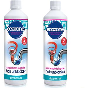 Ecozone - Geconcentreerde ontstopper - Haar ontstopper - 2 x 250ml - Vegan