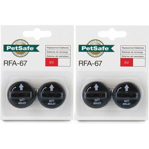 Petsafe Type RFA-67 - Batterij - 4 Stuks - Zwart - One size * 2 x 2 stuks