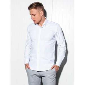 Ombre Premium - Herenoverhemd - Wit - Katoen met Elastan - Slim Fit