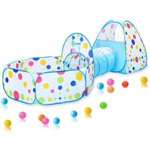 Nerissa- Speeltent voor Kinderen - Kruiptunnel- Speelgoed- Tent- Opvouwbaar- Incl Draagtas