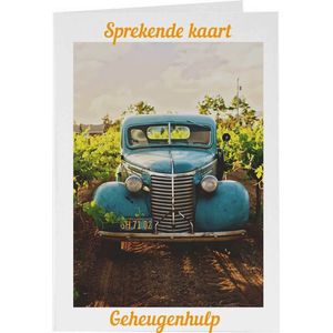 Wenskaart - Sprekende Wenskaart blanco - A5 formaat - Eigen in te spreken boodschap - creatief bezig zijn - zeer persoonlijk -blanco kaart-Geheugenhulp