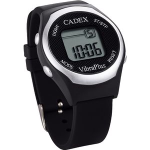 Cadex vibra plus medicijnhorloge met 8 alarmen en silicone band.