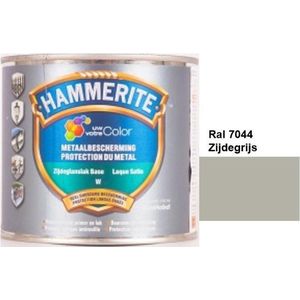 Hammerite Metaallak Lak- 2 in 1 ( primer en eindlaag) - metaal - RAL 7044 - Zijdegrijs - 1 l zijdeglans