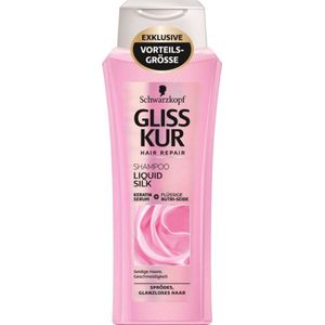Gliss Kur - 2 x Shampoo Liquid Silk 250 ml + 2 x Anti-Klit Spray Liquid Silk 200 ml - Voordeelverpakking