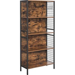 Kast - Boekenkast - Kasten - Kastje - 74 x 30 x 154,5 - Bruin