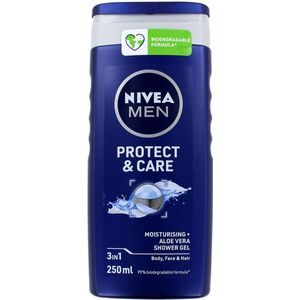 Nivea Men Douchegel Protect & Care 3in1 - Moisturising + aloe vera - 6 x 250 ml