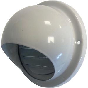 Paneir Airdesigns - Bolrooster Ø 100 mm - vaste lamellen - wit RAL9010