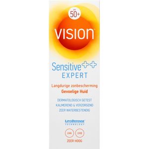 2x Vision Zonnebrand Sensitive SPF 50 185 ml