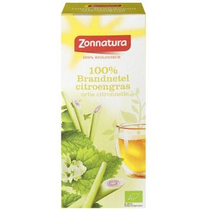 3x Zonnatura Thee Brandnetel-Citroengras 20 zakjes