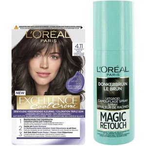 L'Oréal Cool Cream - Bruin + Uitgroeispray Pakket