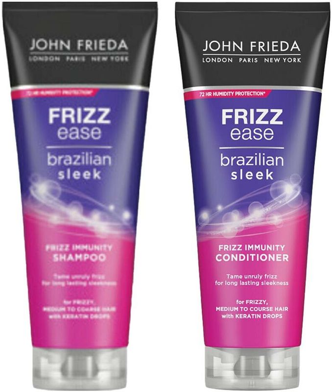 John Frieda - Frizz Ease Brazillian Sleek - Shampoo en Conditioner - 250 ml - Pakket