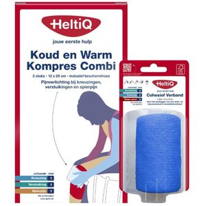 HeltiQ - Koud en Warm Kompres Combi - Spierverzorging Pakket - Blauw