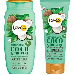 Lovea - Kokos en Groene Thee - Shampoo en Conditioner Pakket
