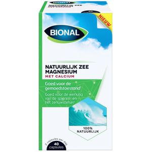 2x Bional Natuurlijk Zee Magnesium met Calcium 40 capsules