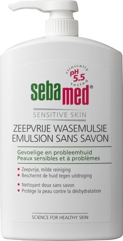 2x Sebamed Zeepvrije Wasemulsie Pomp 1000 ml
