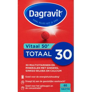 2x Dagravit Totaal 30 Vitaal 50+ 60 tabletten