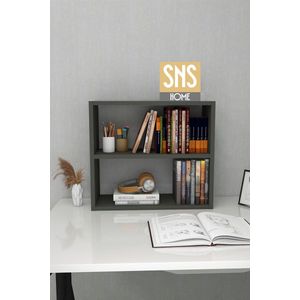 SNS Home - 13-02 - Multifunctionele Decoratieve Plank - Tafelblad - Aanrechtblad - Bureaublad Boekenplank - Antraciet