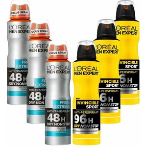 L'Oréal Men Expert - Fresh Extreme & Invincible Sport Deodorant Spray - Pakket