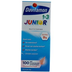2x Davitamon Junior 1+ Framboos 100 ml