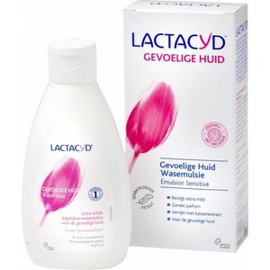 4x Lactacyd Wasemulsie Gevoelige Huid 200 ml