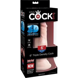 6"" Triple Density Cock - Flesh - Realistic Dildos