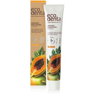 Ecodenta - Organic Whitening Tandpasta - Papaya - 100% Vegan - Natuurlijke Ingrediënten