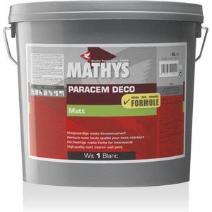 Mathys Paracem Deco Mat - zwavelgeel- 10 Liter - 1016