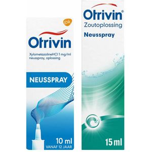 Otrivin - Neusspray - Xylometazoline en Zout - 1 mg/ml - Pakket