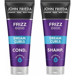 John Frieda Frizz Ease Dream Curls - Shampoo 1x 250 ml & Conditioner 1x 250 ml - Pakket