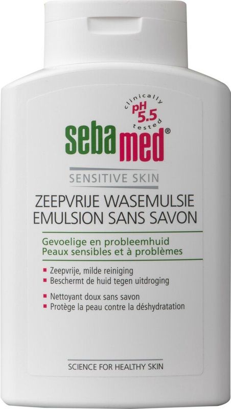 2x Sebamed Zeepvrije Wasemulsie Fles 500 ml