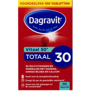 Dagravit Totaal 30 Vitaal 50+ - 2 x 100 tabletten - Voordeelverpakking