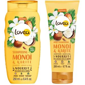 Lovea - Monoï & Shea - Shampoo en Conditioner Pakket