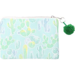 Trendy Make-up / clutch tasje met een pompoen en zomerse print - van binnen gevoerd en een ruim vak - het handige tasje wordt afgesloten met een rits - voor uzelf of Bestel Een Kado