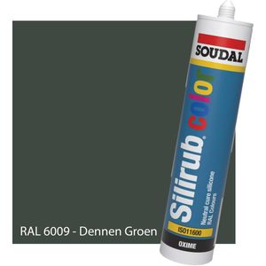 Siliconenkit Sanitair - Soudal - Keuken - Voor binnen & buiten - RAL 6009 Dennen Groen - 300ml koker