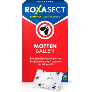 3x Roxasect Mottenballen 20 stuks