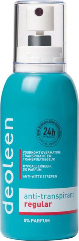 3x Deoleen Deodorant Regular Pompspray Anti-Transpirant 75 ml