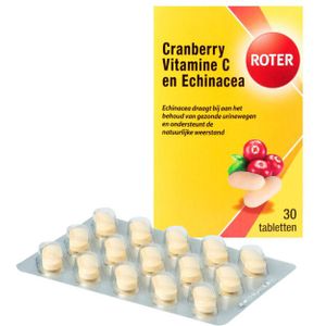 2x Roter Cranberry Vitamine C en Echinacea 30 tabletten