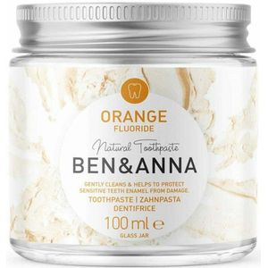 3x Ben & Anna Tandpasta met Fluoride Orange 100 gr
